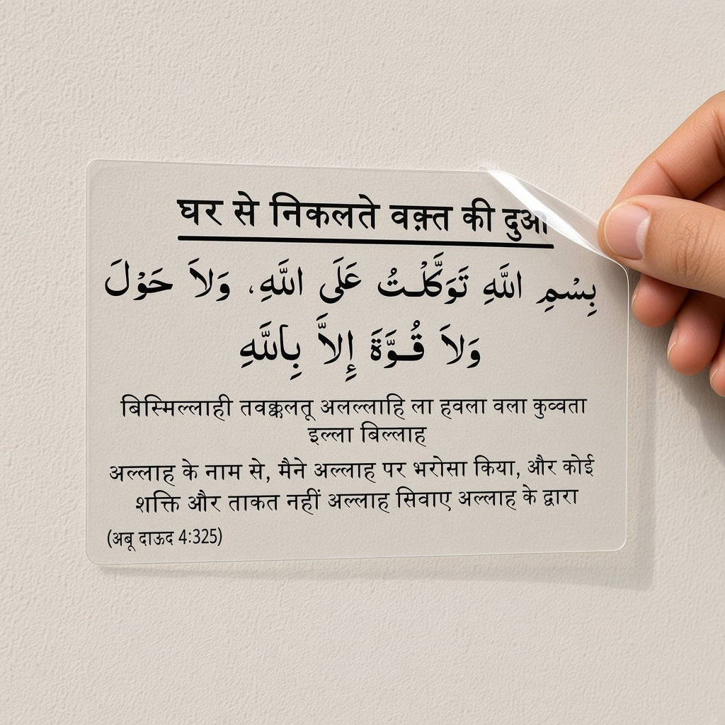 Hindi Dua Stickers Set